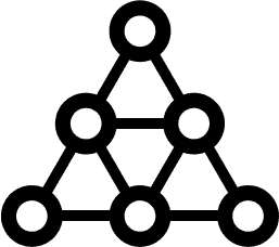 Several points connected into a graph