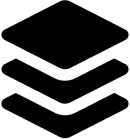 Three layers stacked neatly one on another