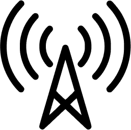 A communications tower giving of a signal